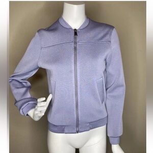 TOPSHOP LILAC PURPLE FRONT ZIP WOMENS JACKET SZ 2 NWOT